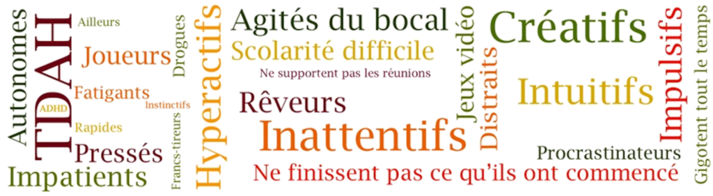 agité, hyperactif, rêveur